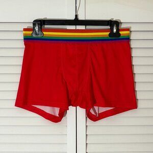 Rue21 Active Flex Classic Trunk -- Red/Rainbow